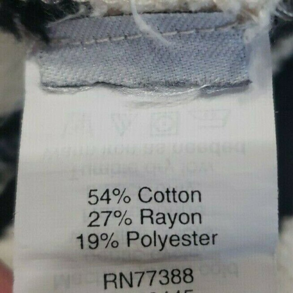 J Crew Cream Black Terry Pullover Hoodie Kangaroo - Picture 5 of 6